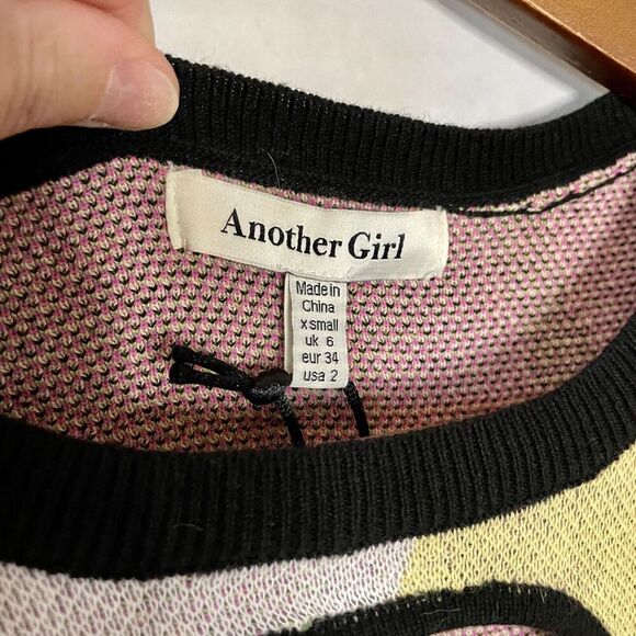 NWT Urban Outfitters Another Girl Size XS Midi Dress - Knit Retro 100% Cotton - Picture 5 of 8